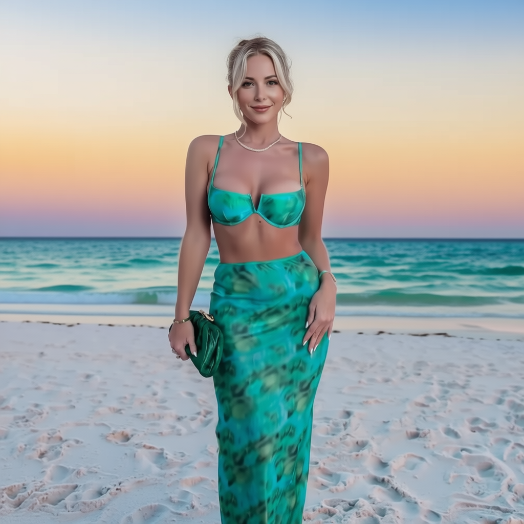 Tie-Dye 3 Piece Bikini Set - Brazilian Bandeau Swimsuit for Women | 2025 Beachwear