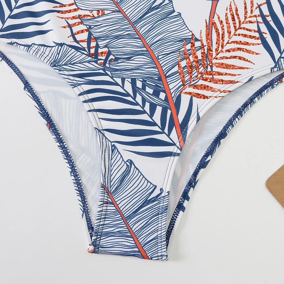 Women's High Neck Bikini Set | High Waist Two-Piece Swimwear