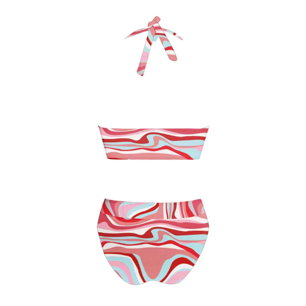 Women's Brazilian 2 Piece Bikini Set - Sexy Push Up Biquini Tanga Swimwear