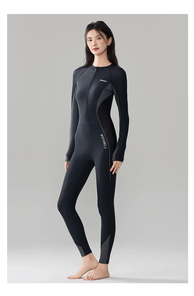 Women's UV Protection Rash Guard - Full Body WaterProof Quick-Dry Athletic Swimwear