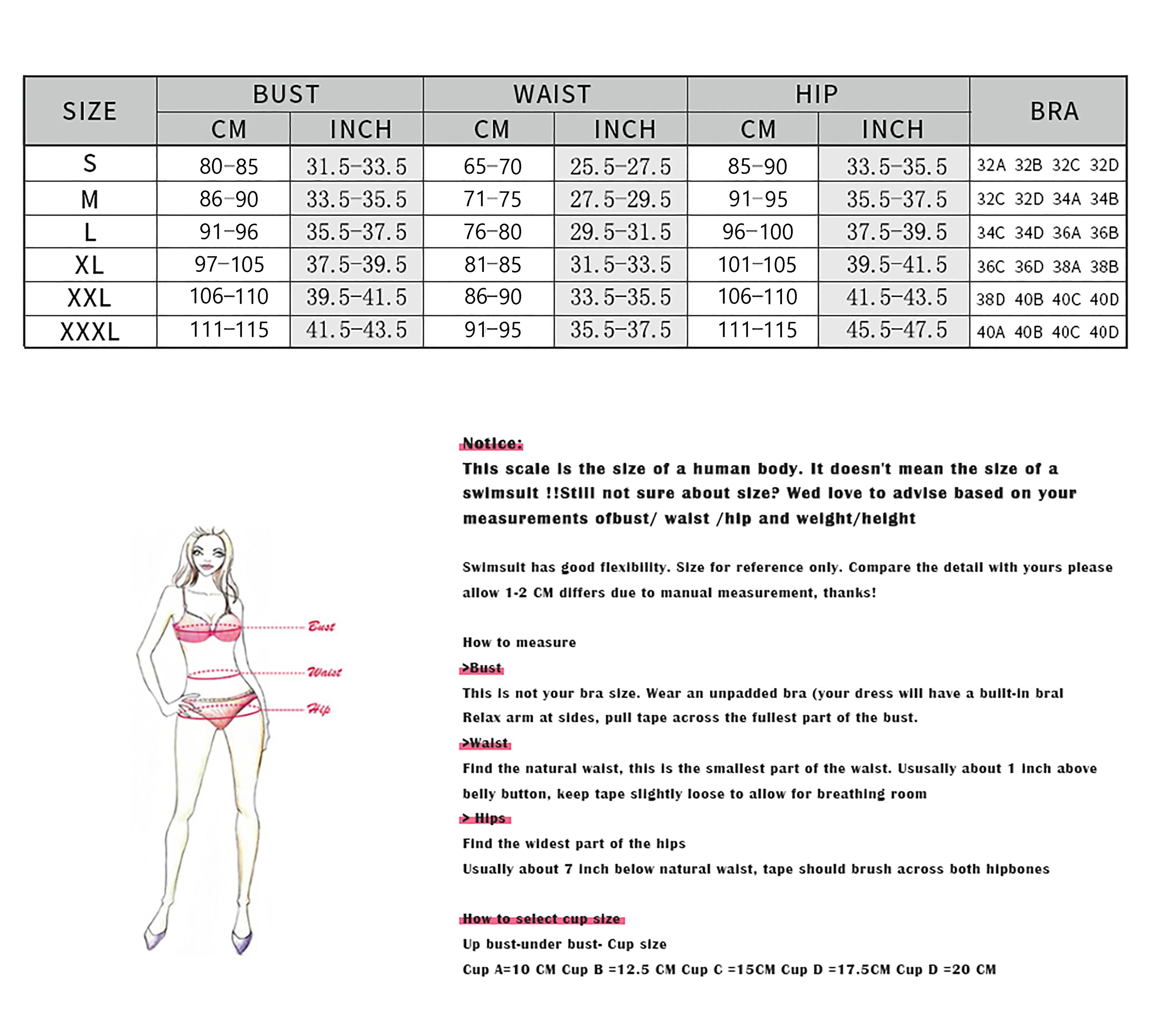 Sexy Lace-Up 3 Piece Bikini Set - Printed Push Up Swimsuit with Skirt for Women