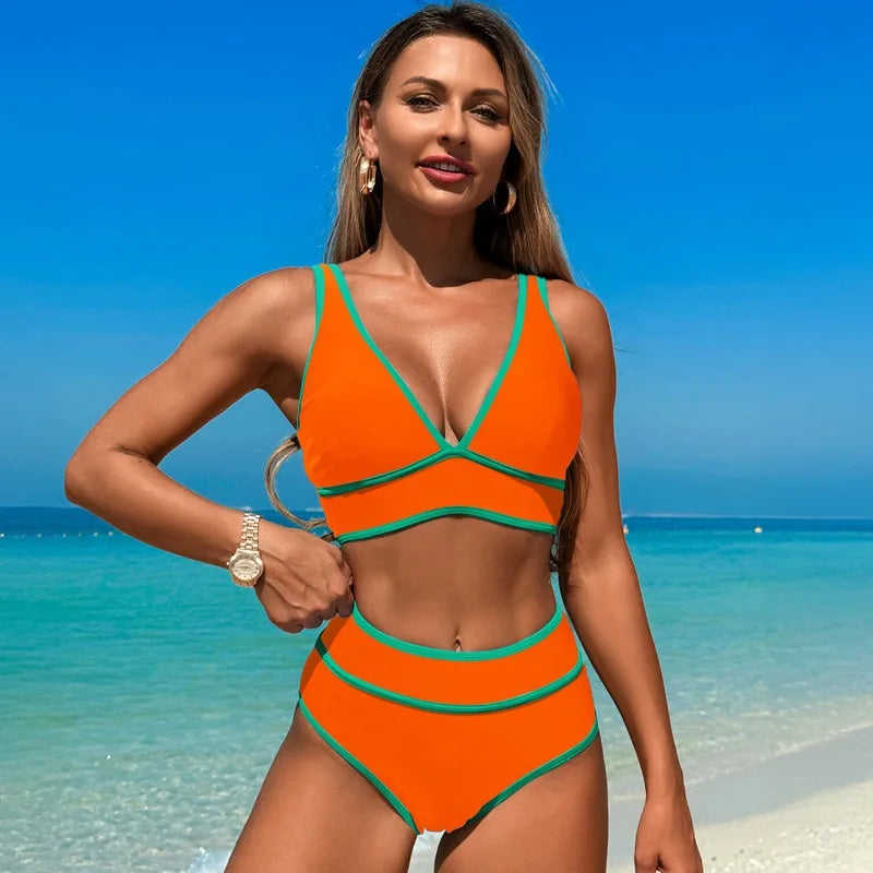 Drawstring Sports Bikini - Women's Athletic Swimsuit for Swimming & Beach | 2025