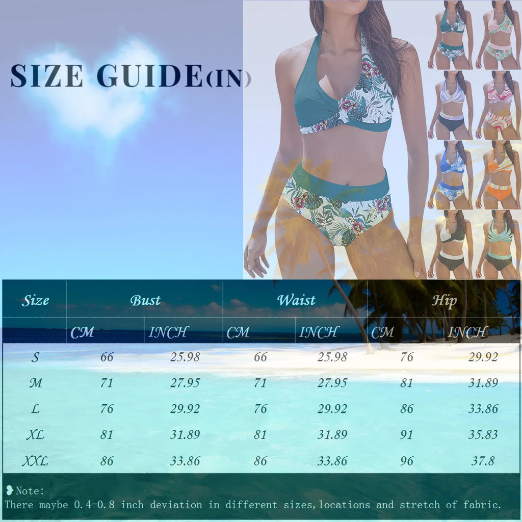 Women's Brazilian 2 Piece Bikini Set - Sexy Push Up Biquini Tanga Swimwear
