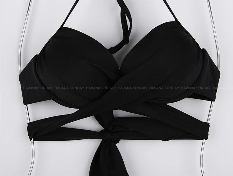 Women's 3-Piece High Waist Bikini Set | With Beach Skirt & Shorts