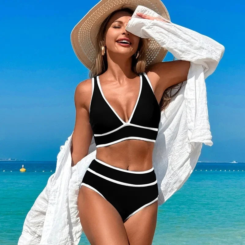 Drawstring Sports Bikini - Women's Athletic Swimsuit for Swimming & Beach | 2025