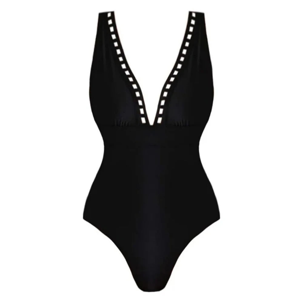 Women's Strapless One-Piece Swimsuit Set | With Shorts Two-Piece Beachwear