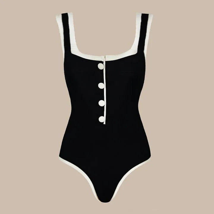 Women's Strapless One-Piece Swimsuit Set | With Shorts Two-Piece Beachwear
