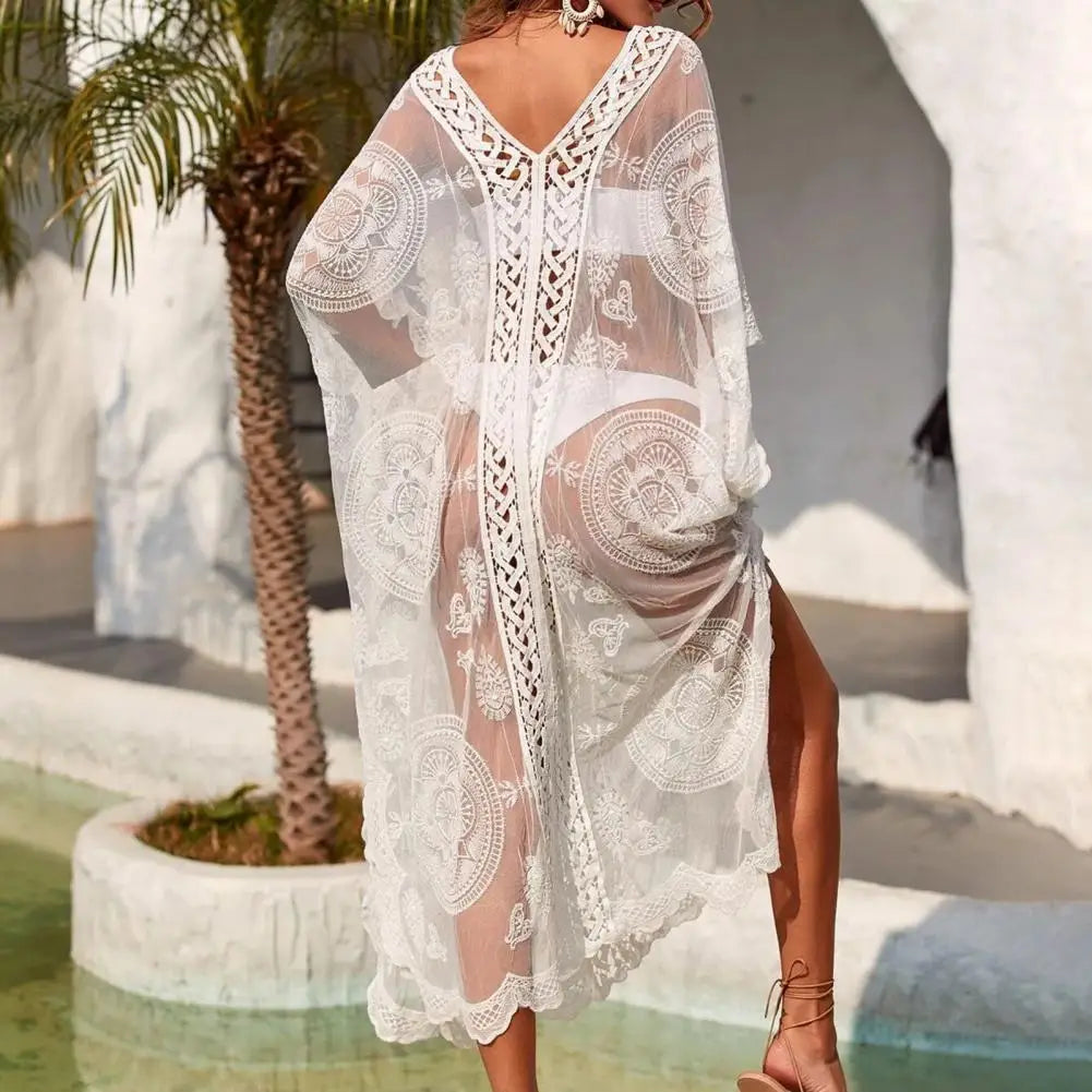 Women's Lace Beach Pareo - Tunics Cover Up for Swimsuit | Playa Beachwear