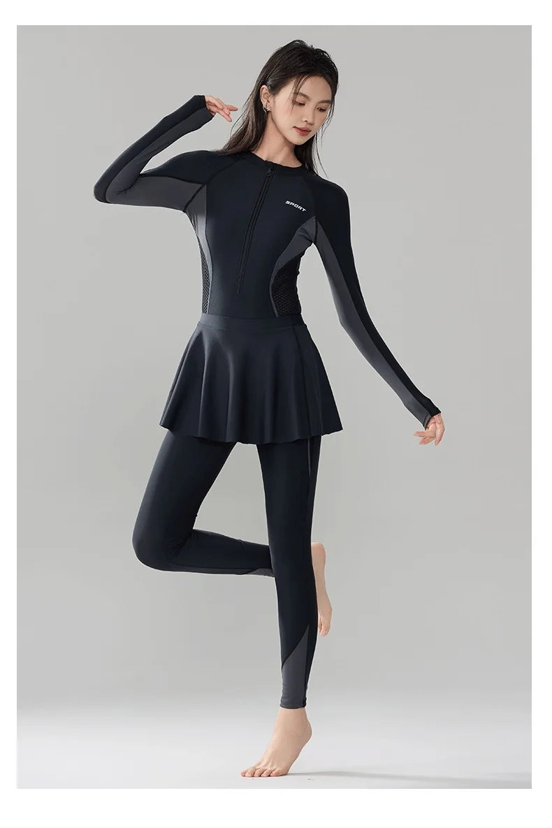 Women's UV Protection Rash Guard - Full Body WaterProof Quick-Dry Athletic Swimwear