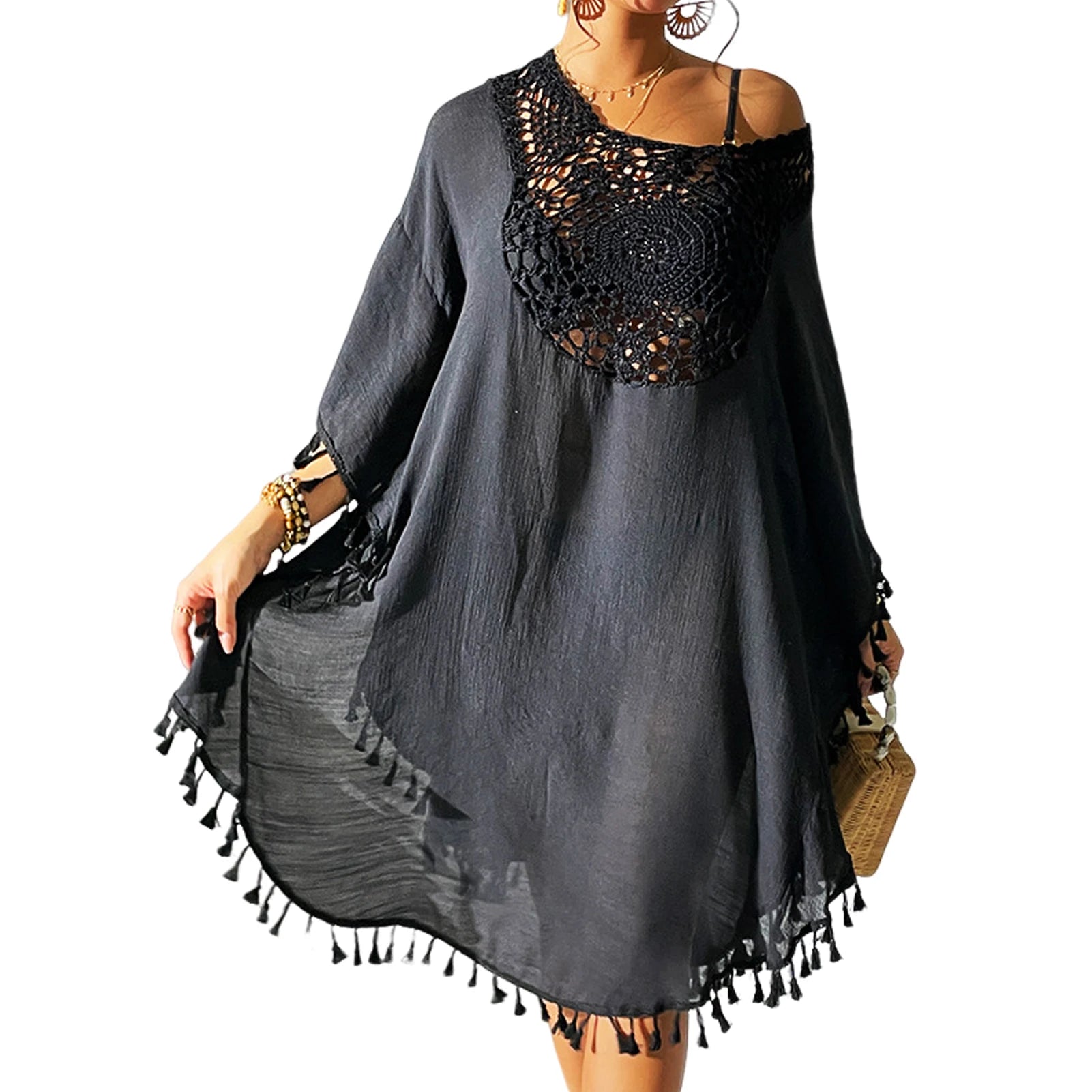 Women's Lace Beach Pareo - Tunics Cover Up for Swimsuit | Playa Beachwear