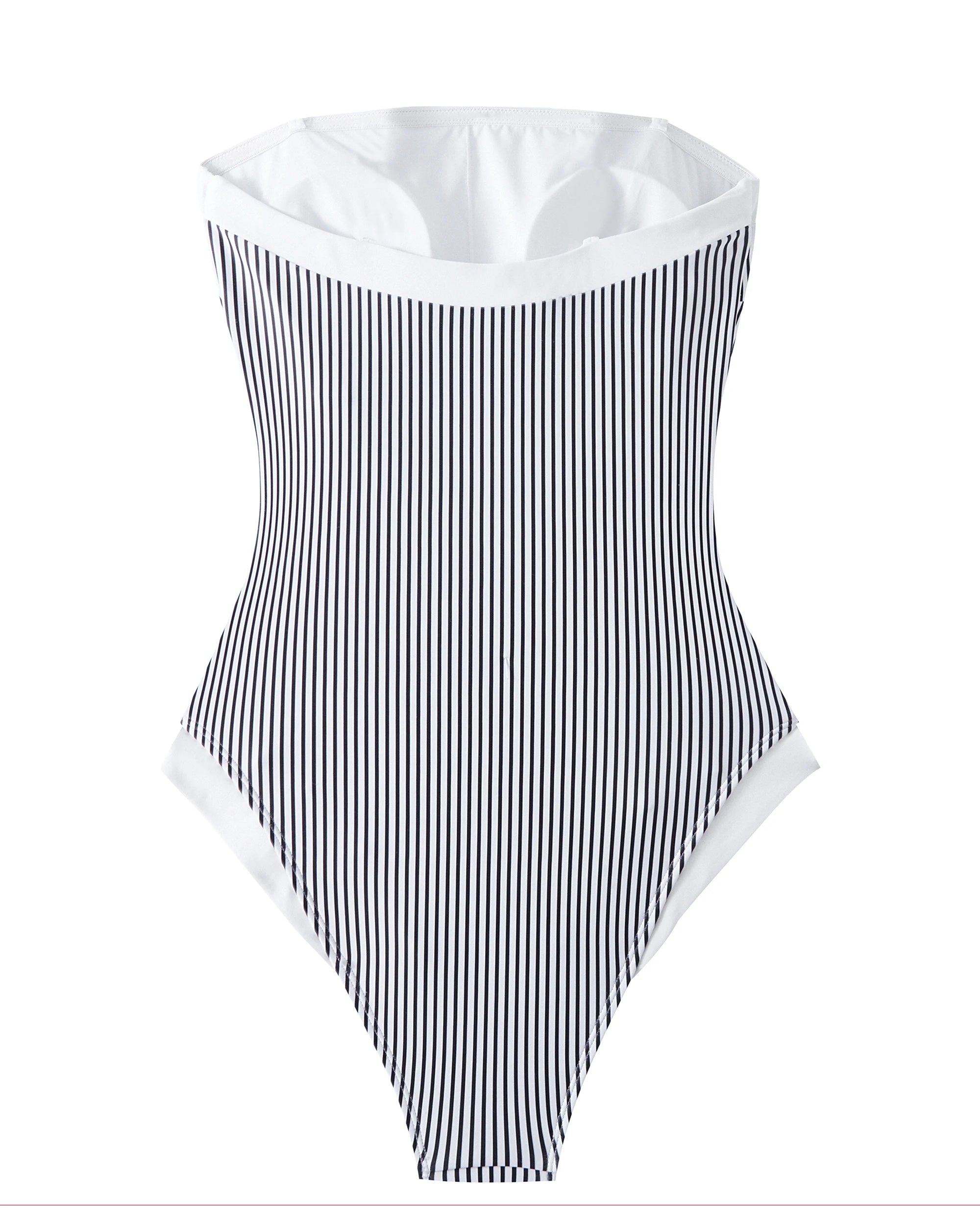 Women's Solid Halter One Piece Swimsuit | Push Up Monokini with Detachable Straps