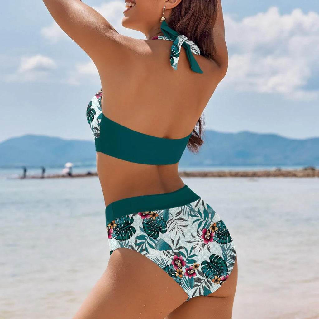 Women's Brazilian 2 Piece Bikini Set - Sexy Push Up Biquini Tanga Swimwear