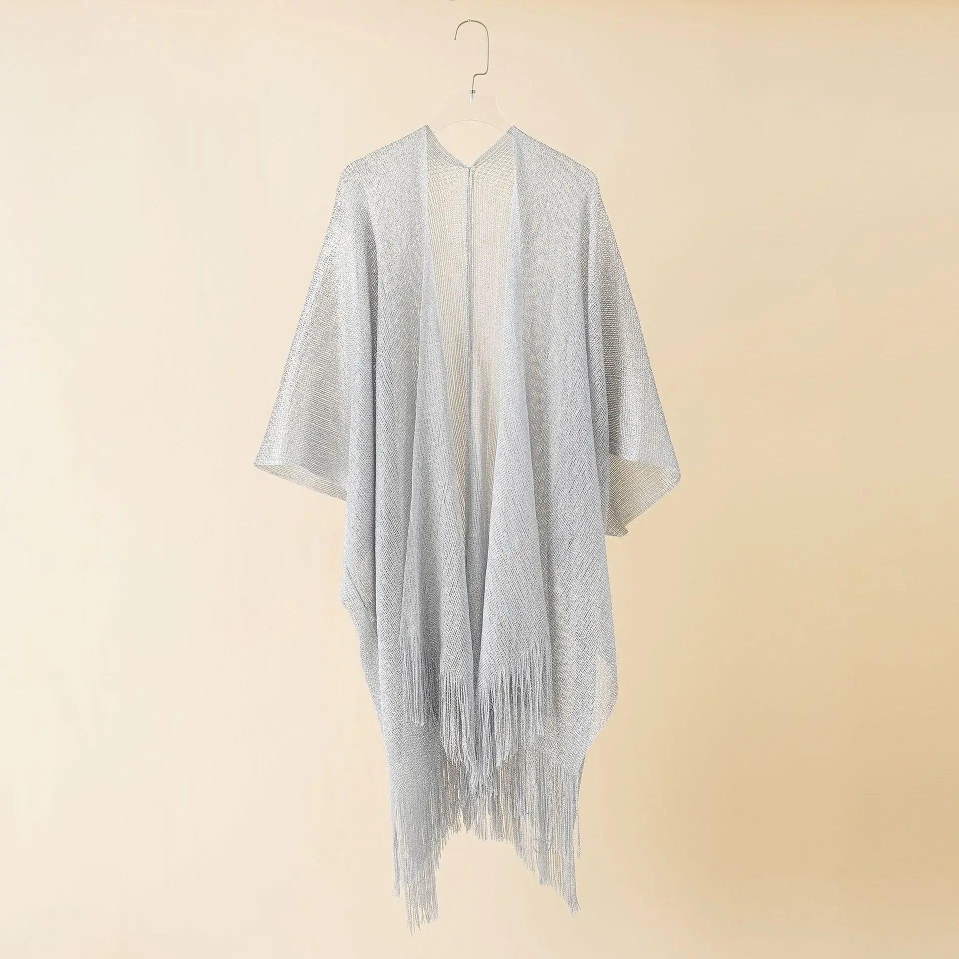 Gold Tassel Bikini Cover Up - Sexy See-Through Beach Dress Tunic for Women