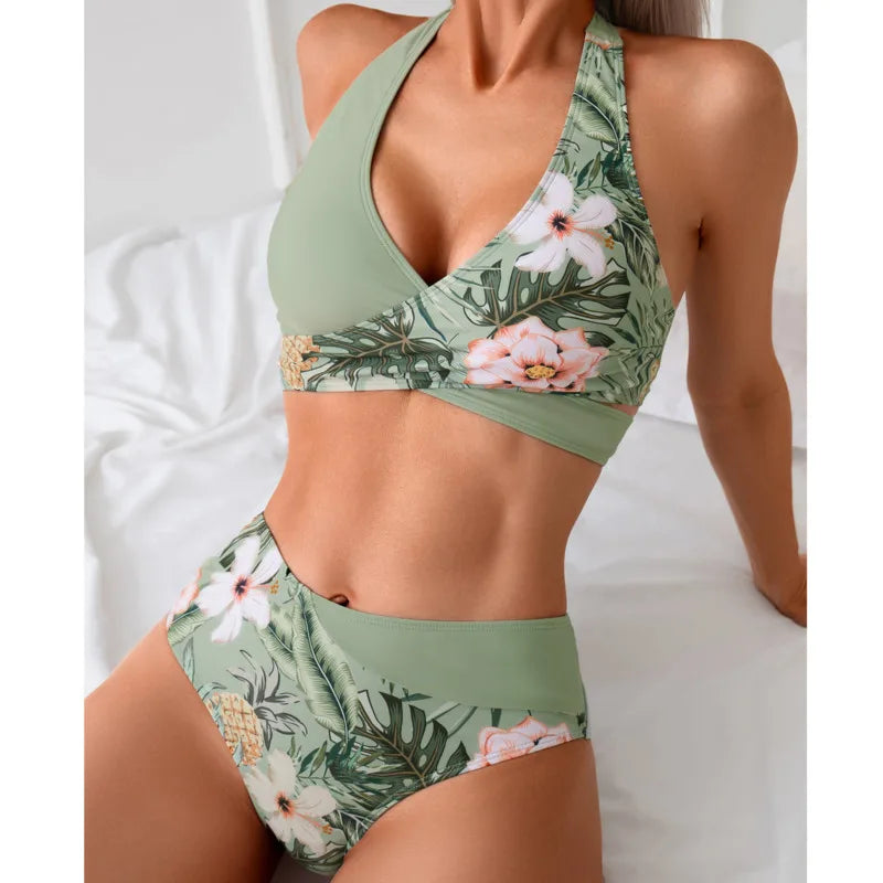 Women's Floral Push Up Bikini Set | Brazilian Swimwear for Beach 2026
