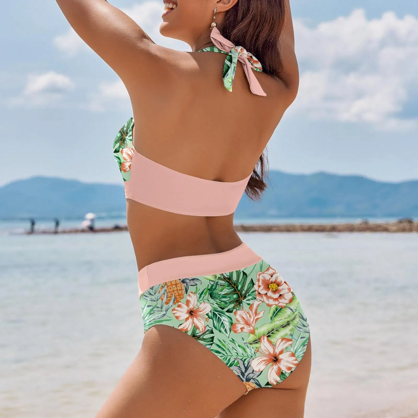 Women's Brazilian 2 Piece Bikini Set - Sexy Push Up Biquini Tanga Swimwear