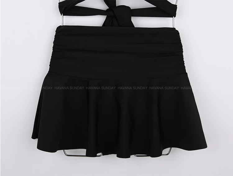 Women's 3-Piece High Waist Bikini Set | With Beach Skirt & Shorts