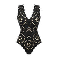 Women's Vintage Print Deep V Bikini Set | High Waist Two-Piece Swimwear