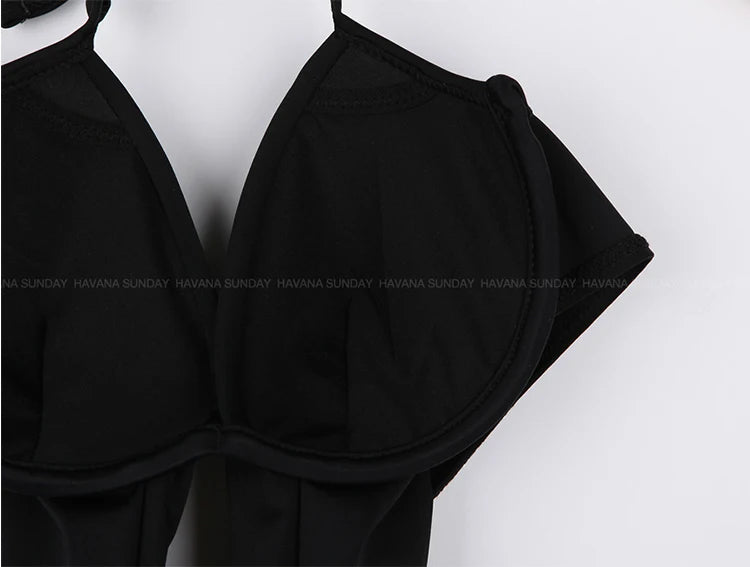 Women's 3-Piece High Waist Bikini Set | With Beach Skirt & Shorts
