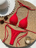 Women's Low Waist Lace Up Bikini Set | Two-Piece Swimwear