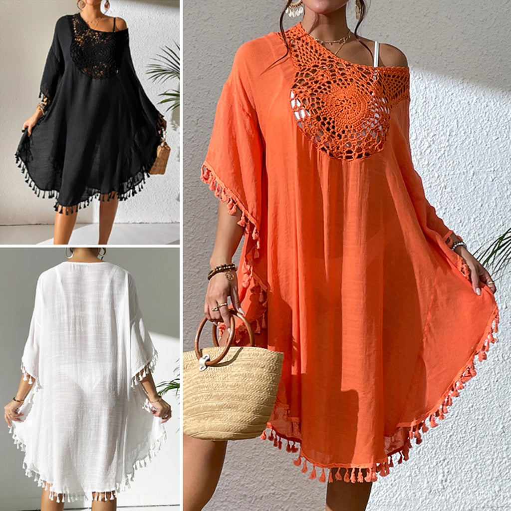 Women's Lace Beach Pareo - Tunics Cover Up for Swimsuit | Playa Beachwear