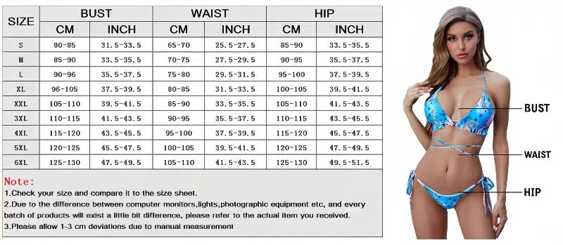 Women's 3 Pack Bikini Set - High Waist with Sarong Skirt Cover Ups for Beach