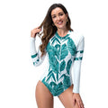 Women's Quick-Dry One Piece Surfing Suit - Long Sleeve Bathing Suit for Diving