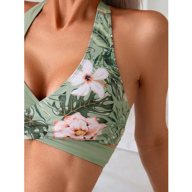 Women's Floral Push Up Bikini Set | Brazilian Swimwear for Beach 2026