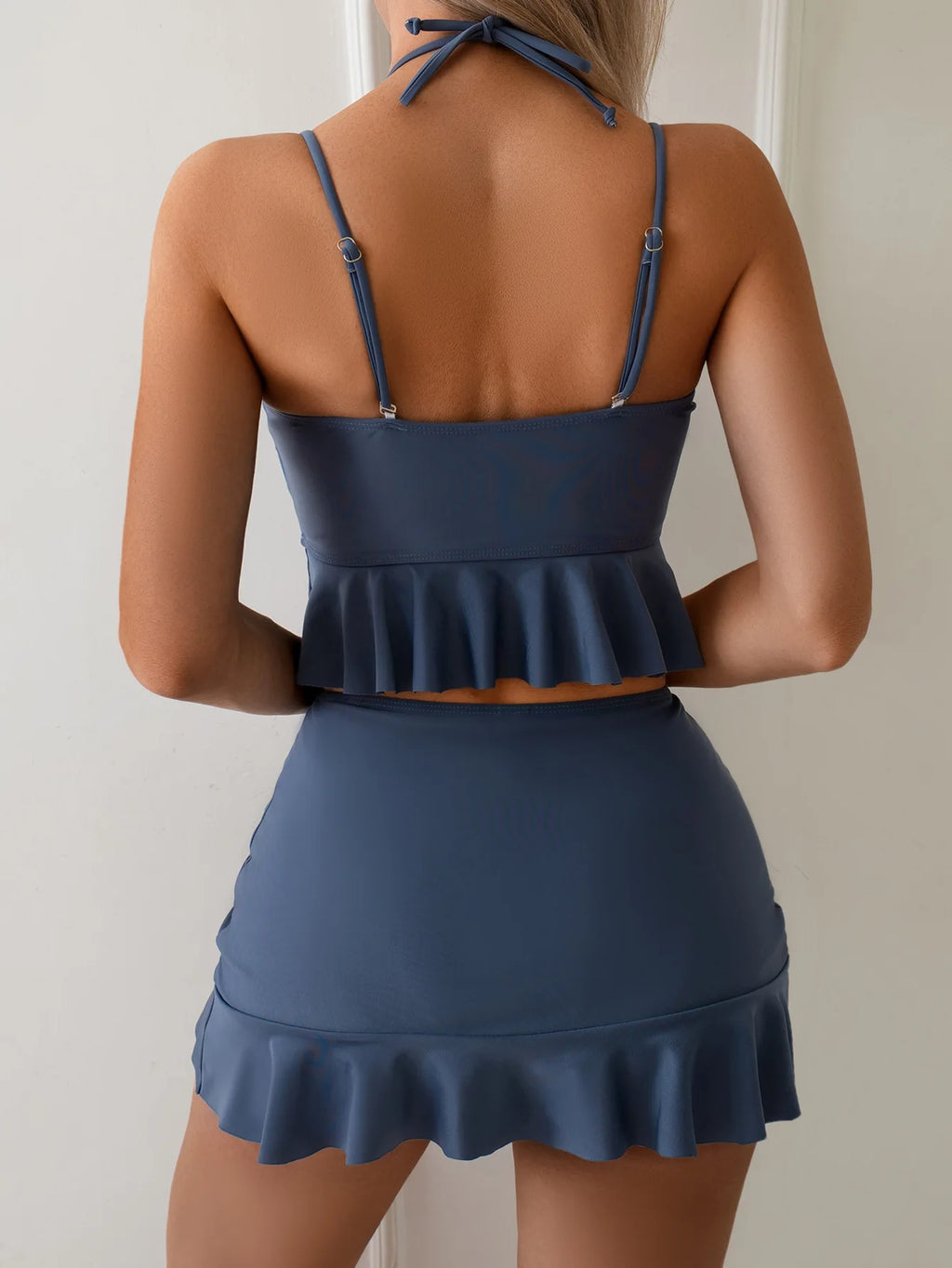 Women's 3-Piece Convertible Tankini Set | Strapless Bikini with Cover Up