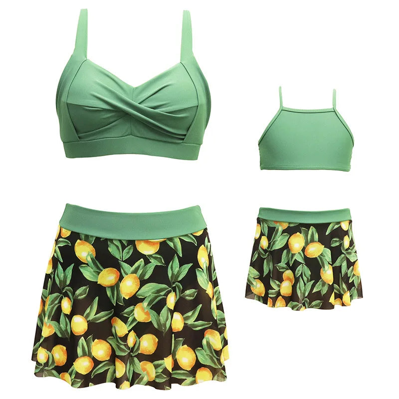 Mother Daughter Matching Bikini Set | Family Swimwear for Mom and Girl