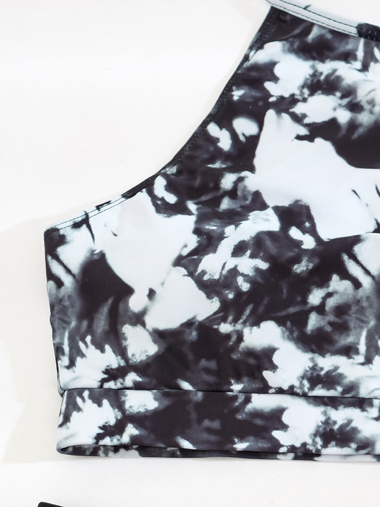 Riseado Women's High Waist Bikini Set | Tie Dye Swimwear for Summer