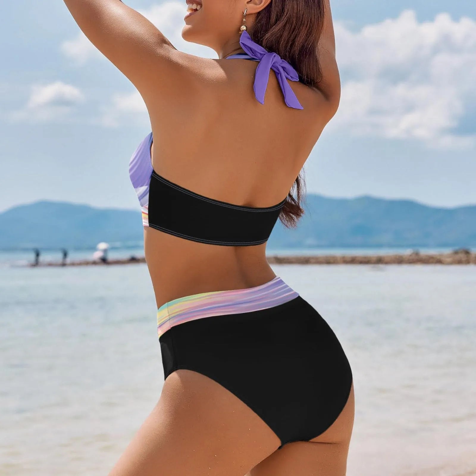 Women's Brazilian 2 Piece Bikini Set - Sexy Push Up Biquini Tanga Swimwear