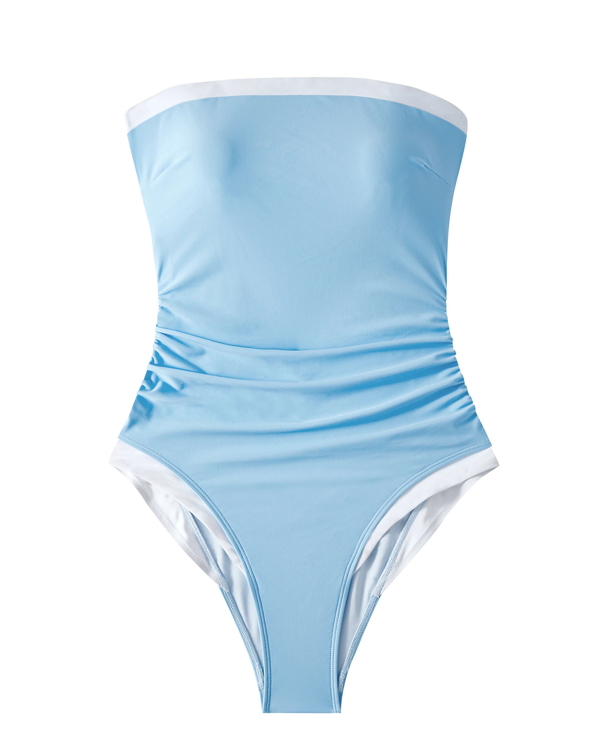 Women's Solid Halter One Piece Swimsuit | Push Up Monokini with Detachable Straps