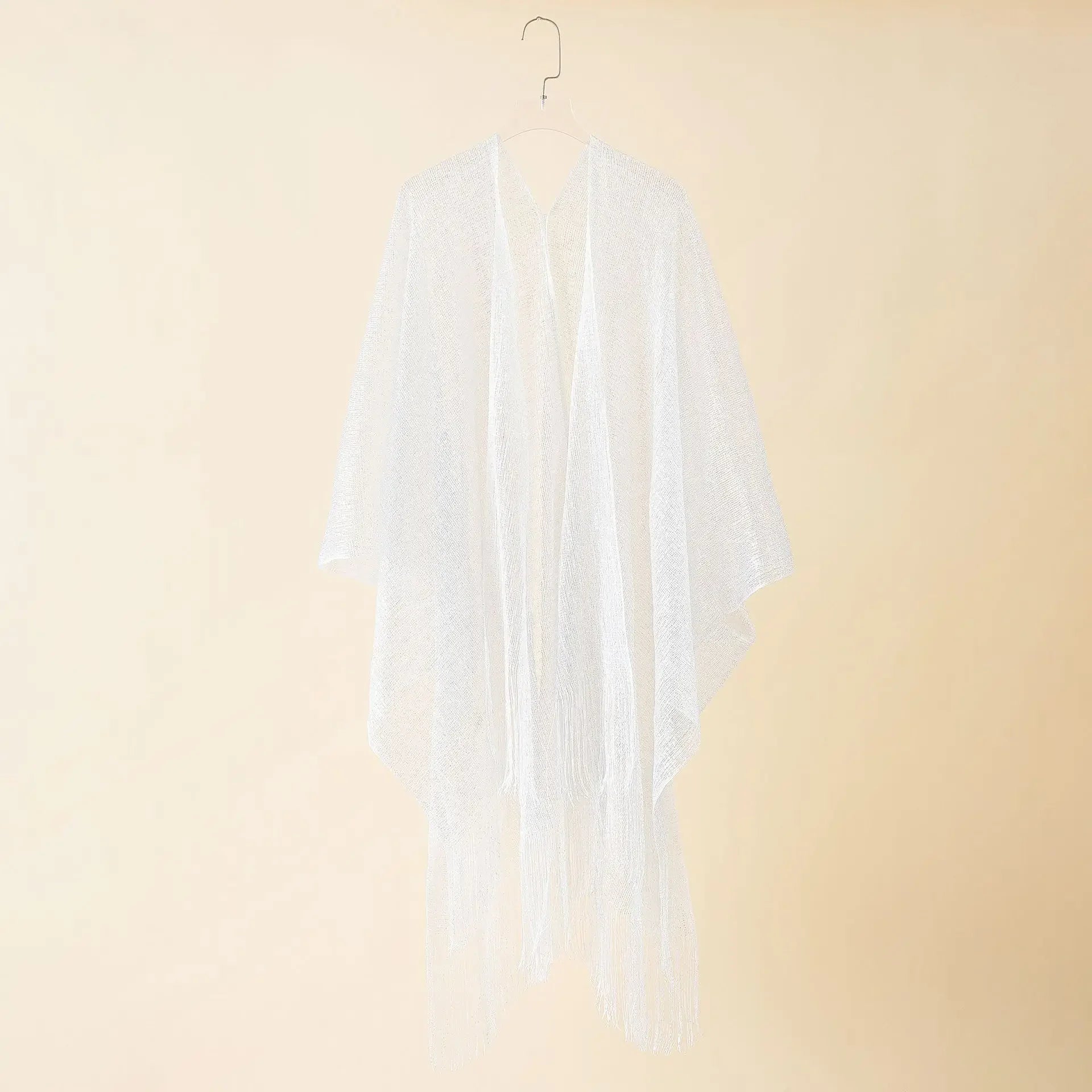 Gold Tassel Bikini Cover Up - Sexy See-Through Beach Dress Tunic for Women
