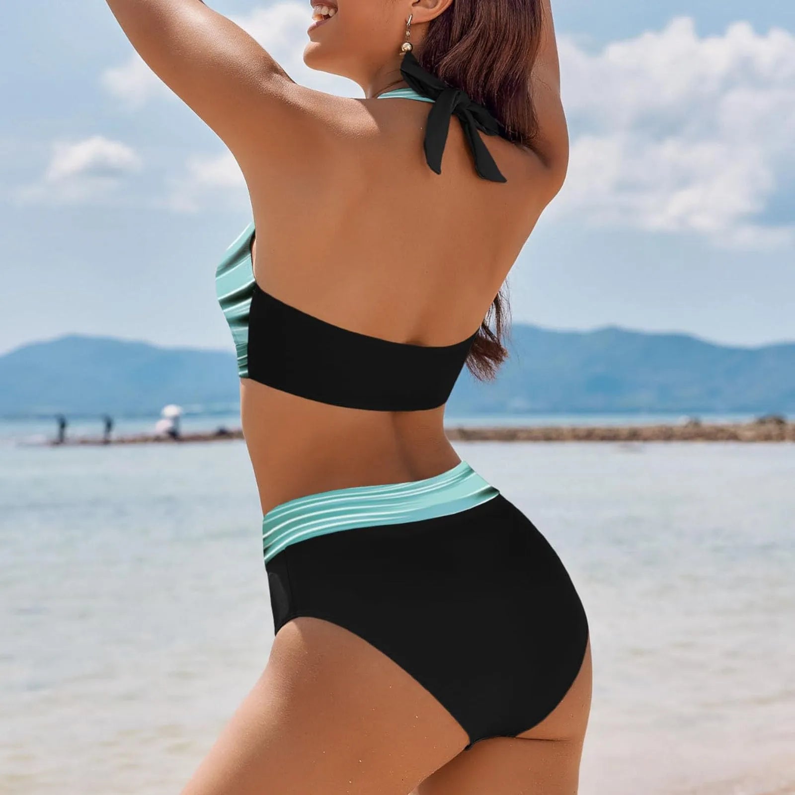 Women's Brazilian 2 Piece Bikini Set - Sexy Push Up Biquini Tanga Swimwear