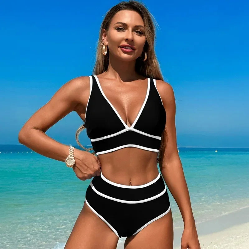 Drawstring Sports Bikini - Women's Athletic Swimsuit for Swimming & Beach | 2025