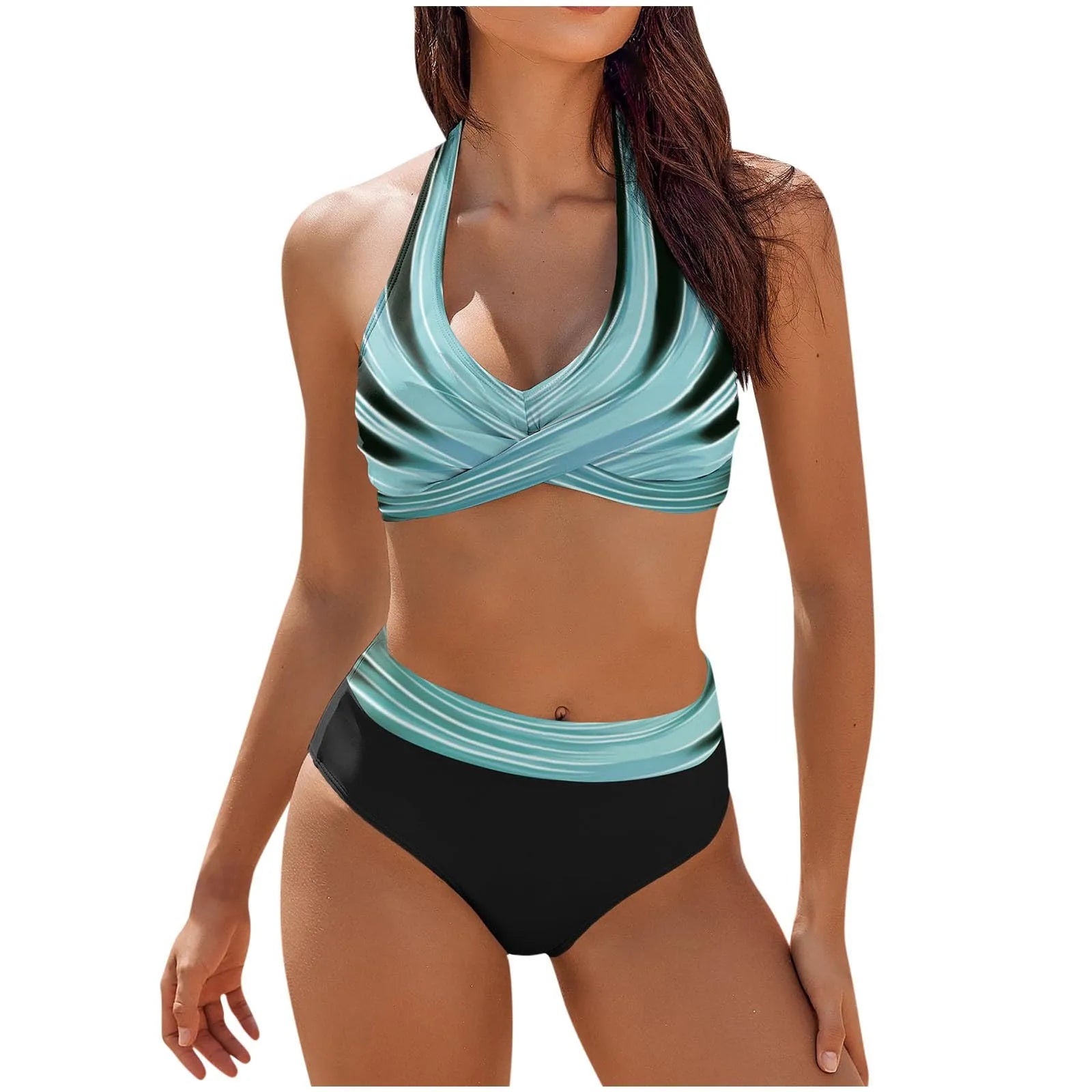 Women's Brazilian 2 Piece Bikini Set - Sexy Push Up Biquini Tanga Swimwear