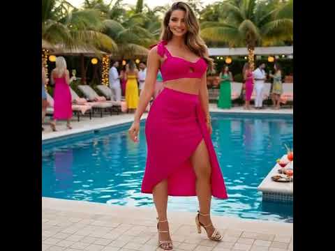 Women's 3 Pack Bikini Set - High Waist with Sarong Skirt Cover Ups for Beach