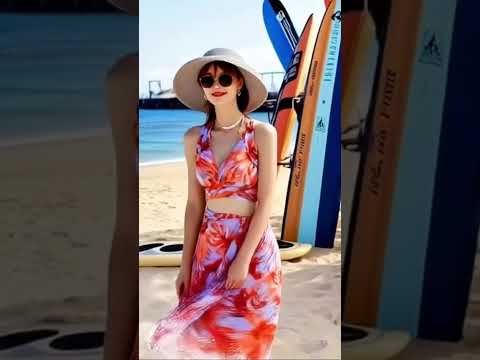 Gradient Floral 3 Piece Bikini Set - Fashion Slimming Split Style for Sun Protection