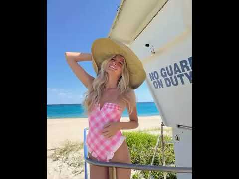 Women's Bandage One Piece Swimsuit | Ruffle Print Monokini