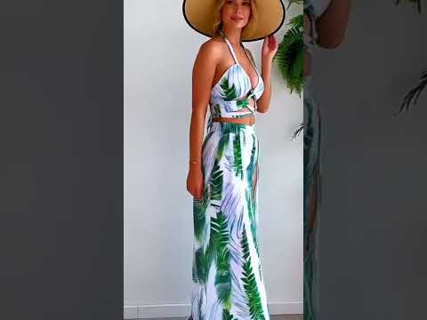 Halter 3 Piece Bikini Set with Beach Dress - Sexy Bandage Swimwear for Women