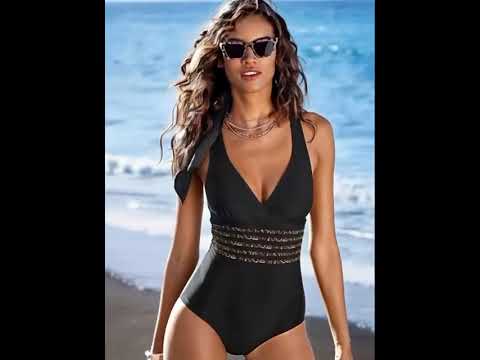 Women's Backless Bandage Monokini | Cross Back One-Piece Swimsuit with Push Up