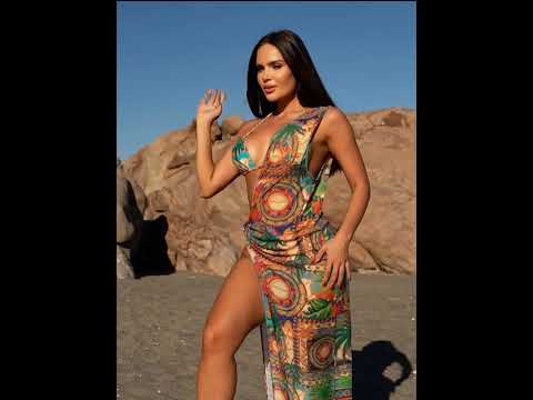 Sexy One-Shoulder 3 Piece Bikini Set - with Mesh Beach Skirt Cover Up