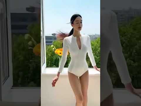 Sexy White One Piece Swimsuit - Long Sleeve Korean Style Monokini with Zipper